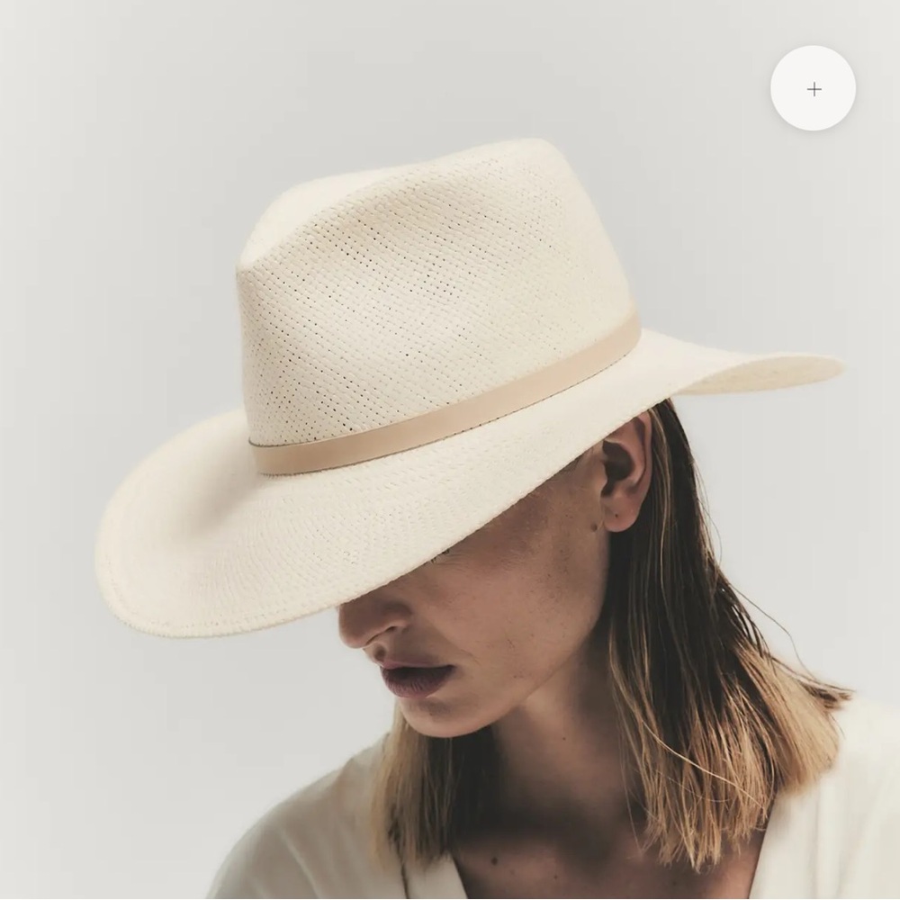 NWT Sherman Fedora Hat Natural - Janessa Leone - Picture 4 of 5